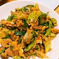 くまちーこ's cooksnap of when they made 豚肉とキャベツの玉子とじ.