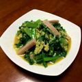kumaneko7's cooksnap of when they made 小松菜と油揚げの卵とじ.