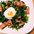 ◎とみー◎'s cooksnap of when they made ほうれん草ベーコン.