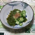 おはなすき's cooksnap of when they made 簡単 オクラとメカブのポン酢和え.