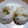 yukanosuke's cooksnap of when they made お弁当に☆ザーサイちりめんおにぎり.