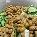 黒蜜揚羽's cooksnap of when they made 夏のさっぱりとうふ納豆丼.