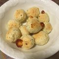 YuMy84's cooksnap of when they made おつまみにグー♪白玉ポンデケージョ.