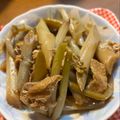 お山のエイ's cooksnap of when they made 山うど＆油揚げの煮物.