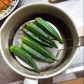 デイジー・リリー's cooksnap of when they made オクラの簡単下処理！水とネットのみ.