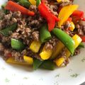 クック2ZMQKF☆'s cooksnap of when they made ♡スナップえんどうの挽肉炒め♡.
