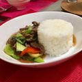 Pinkyminfy's cooksnap of when they made チンゲン菜と牛肉の中華あんかけご飯.
