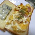 ジョングレ's cooksnap of when they made スクランブルエッグ トースト♥.
