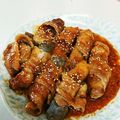 じん87's cooksnap of when they made こんにゃくの肉巻き.