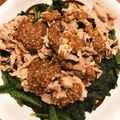 yuka119's cooksnap of when they made 牛しゃぶとホウレン草のゴマ和え☆.