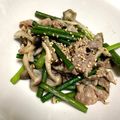 akipopc's cooksnap of when they made コクうま！ニンニクの芽と豚肉の塩麹炒め.