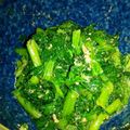 スターフラワーシップ's cooksnap of when they made からし菜のおひたし.