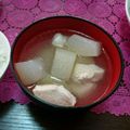 2児ママみきてぃ's cooksnap of when they made シブイ（冬瓜）と鶏肉のおいしいスープ。.