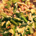 yorisaku♡'s cooksnap of when they made 小松菜とシメジの卵とじ.