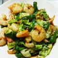 ぴよぴよlion's cooksnap of when they made えびときゃべつのオイスター炒め♥.