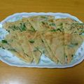 aki178aki's cooksnap of when they made もっちり美味しい♪ニラと干しエビのチヂミ.