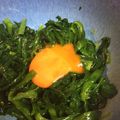 れもんらむね's cooksnap of when they made ニラと黄身と胡麻油おひたし☆おつまみ最適.