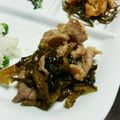 Yuzuksc's cooksnap of when they made 豚肉と高菜漬けの炒め物.