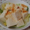 くっくのん's cooksnap of when they made 豆腐と白菜の簡単ピリ辛サラダ.