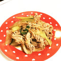 ♪ゆかたん♡'s cooksnap of when they made 豚バラとえのきと青梗菜のにんにく醤油炒め.