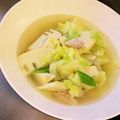 kiminov's cooksnap of when they made キャベツとタケノコのスープ.