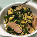 クックK5Q37G☆'s cooksnap of when they made ☆ほうれん草と魚肉ソーセージの卵炒め☆.