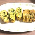 ☆kayo☆m's cooksnap of when they made ほうれん草と鮭フレークの卵焼き✿.