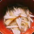 かまめ♪'s cooksnap of when they made ごぼうとなすの味噌汁.