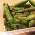 bb☆'s cooksnap of when they made スナップエンドウの砂糖醤油炒めおかか和え.