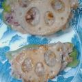 kyasuke's cooksnap of when they made もちもちレンコンのすりおろしピーマン詰め.