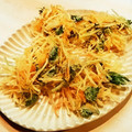 ｼﾅｯﾍﾟ's cooksnap of when they made 新ごぼうとちりめんじゃこのミニかき揚げ.
