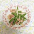 スージー＆ジル's cooksnap of when they made スナップエンドウとベーコンの炒め物.