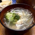 YUKIKI☆'s cooksnap of when they made もやしとブロッコリー、ササミの中華スープ.
