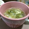 まり餅's cooksnap of when they made レタスのかき玉スープ.