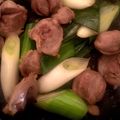 羽根付きぎょうざ♡'s cooksnap of when they made 味付けこれ一本！間違いない砂肝ネギ炒め！.