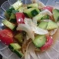 なおつん0802's cooksnap of when they made 夏野菜！彩り豊富なトマきゅうサラダ.