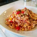 あるみっく38's cooksnap of when they made 丸ごとトマトとコンビーフ✿めちゃ旨ピラフ.