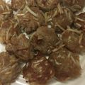 生ビールLOVE's cooksnap of when they made もやしとミンチの握り焼.