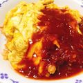 ＊＊＊＊み＊＊＊＊'s cooksnap of when they made 特製デミグラス♪2色のとろとろオムライス.