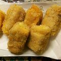 深海245K7A☆'s cooksnap of when they made 10分でお弁当♪はんぺんの豚肉巻きフライ.