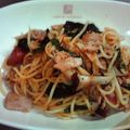 kumichon's cooksnap of when they made ツナとキノコの和風パスタ.