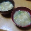 うのっこリー's cooksnap of when they made まろやか〜☆レタスと卵のお味噌汁.