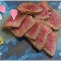 Lilly2582's cooksnap of when they made フライパンで簡単！牛のたたき.