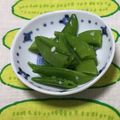 おはなすき's cooksnap of when they made スナップえんどうの塩麹和え.