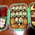 舞茸悟飯's cooksnap of when they made 弁当グルー稲荷ミニオン⦿キャラ弁◉運動会.
