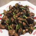 こみとほね's cooksnap of when they made 茄子とニラと豚ミンチの甜麺醤炒め.