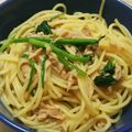 ♥aki☆n♥'s cooksnap of when they made バター風味ツナとほうれん草のパスタ♡.