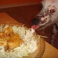 犬のお母さん's cooksnap of when they made 鶏肉のキムチマヨネーズ炒め.