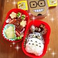 琉圭ママ's cooksnap of when they made キャラ弁 トトロと真っ黒くろすけ.