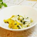 旦那は皿洗い's cooksnap of when they made 身長が伸びる！こまツナと卵の焼きうどん.